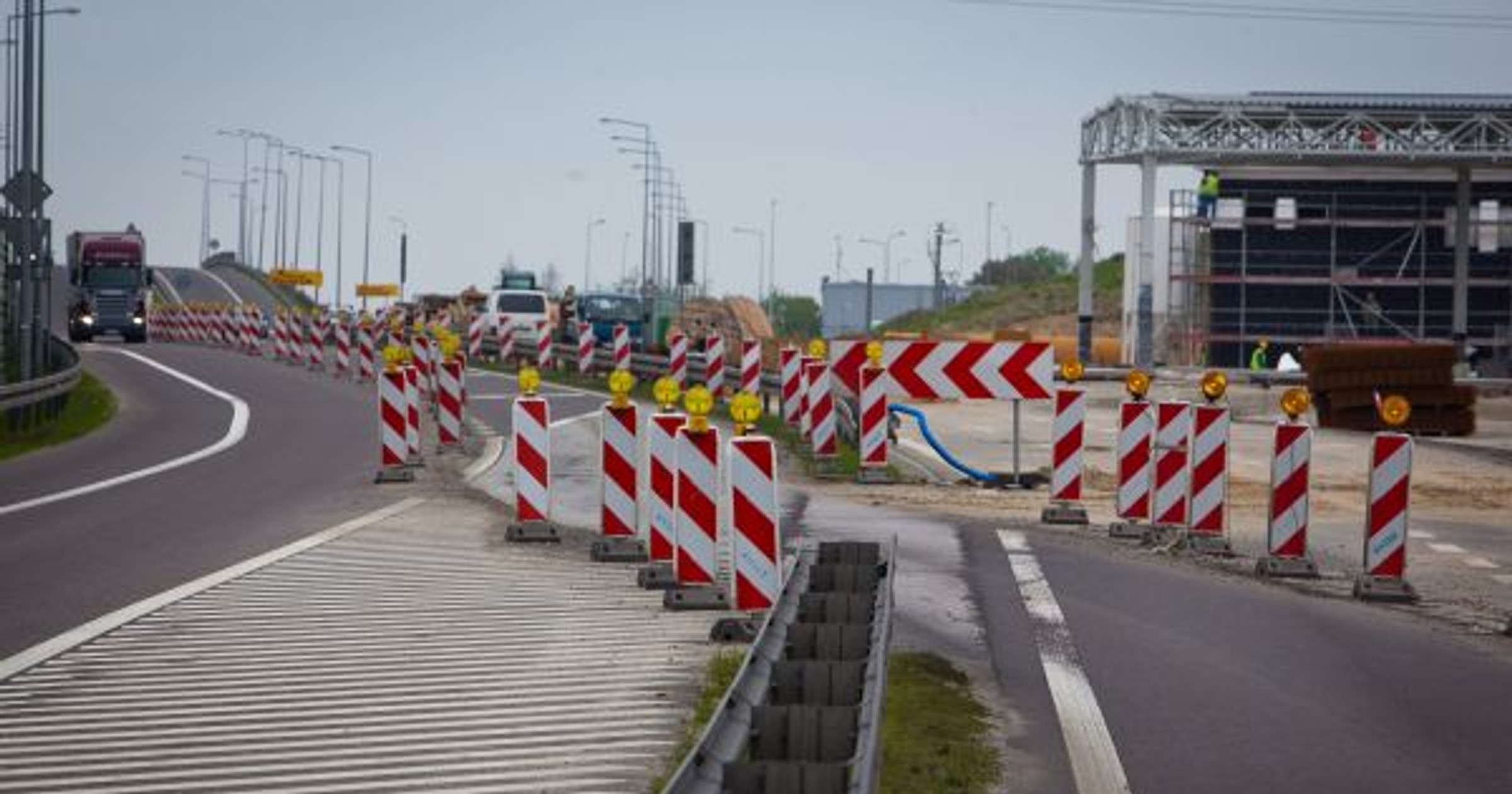 Węzeł "Stryków" w budowie