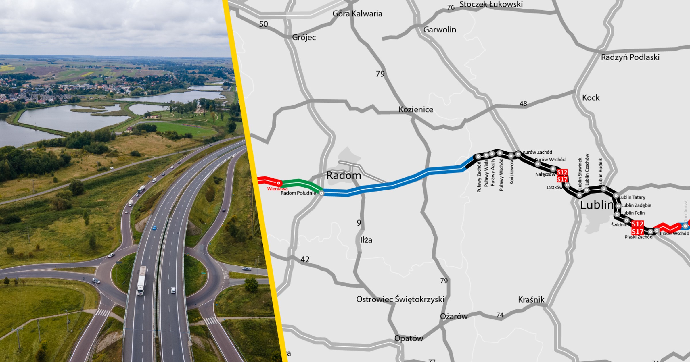 GDDKiA pokazała, co się dzieje na budowie S12