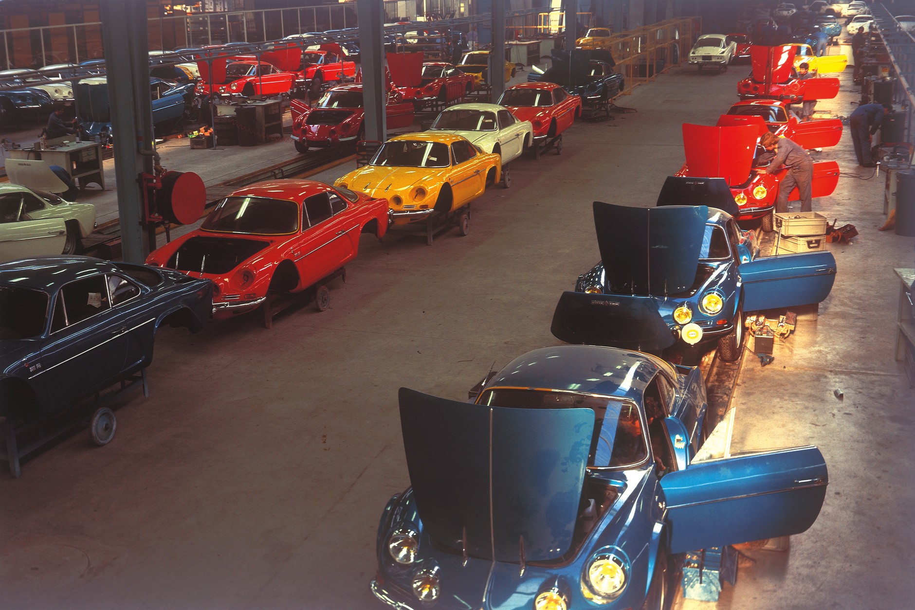 Produkcja Alpine w Dieppe 1970 r.