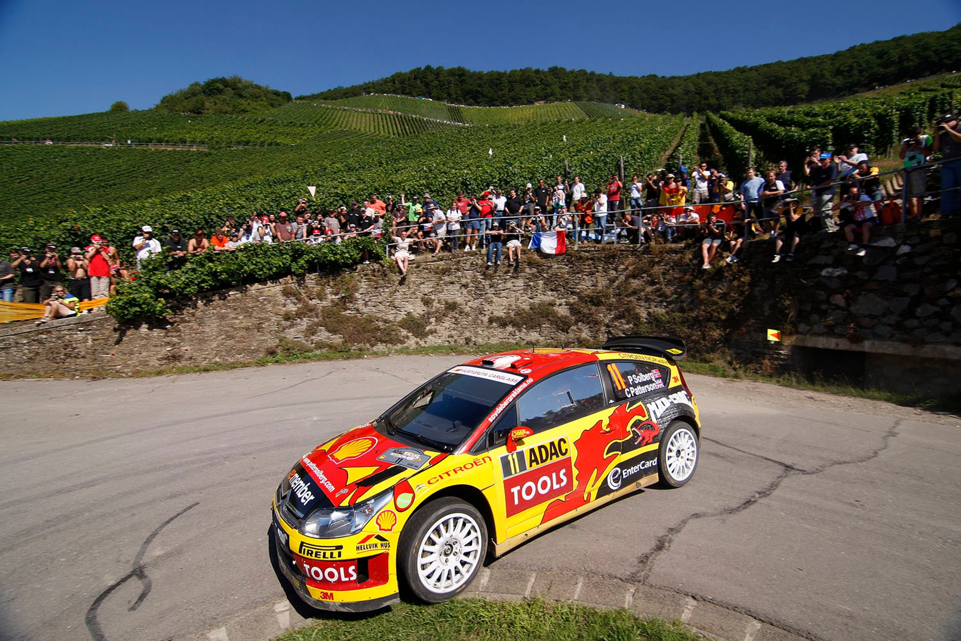Rajd Niemiec 2010: Loeb liderem, Kościuszko na łące (1. etap, fot. Rallyworld©Willy Weyens)