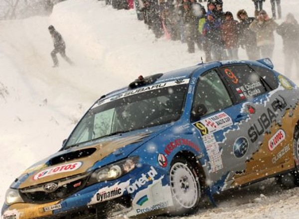 LOTOS - Subaru Poland Rally Team z pucharami