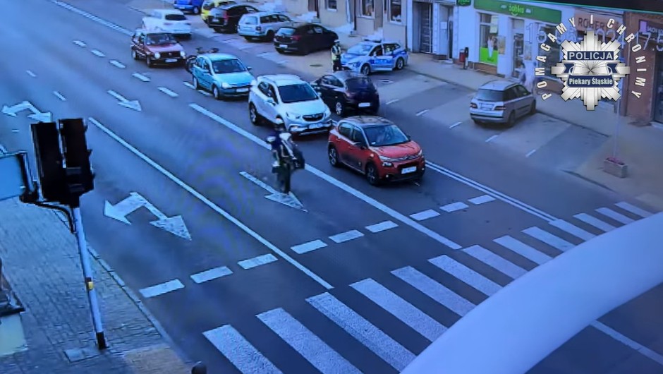 Pędził na tylnym kole. Reakcja policji była natychmiastowa
