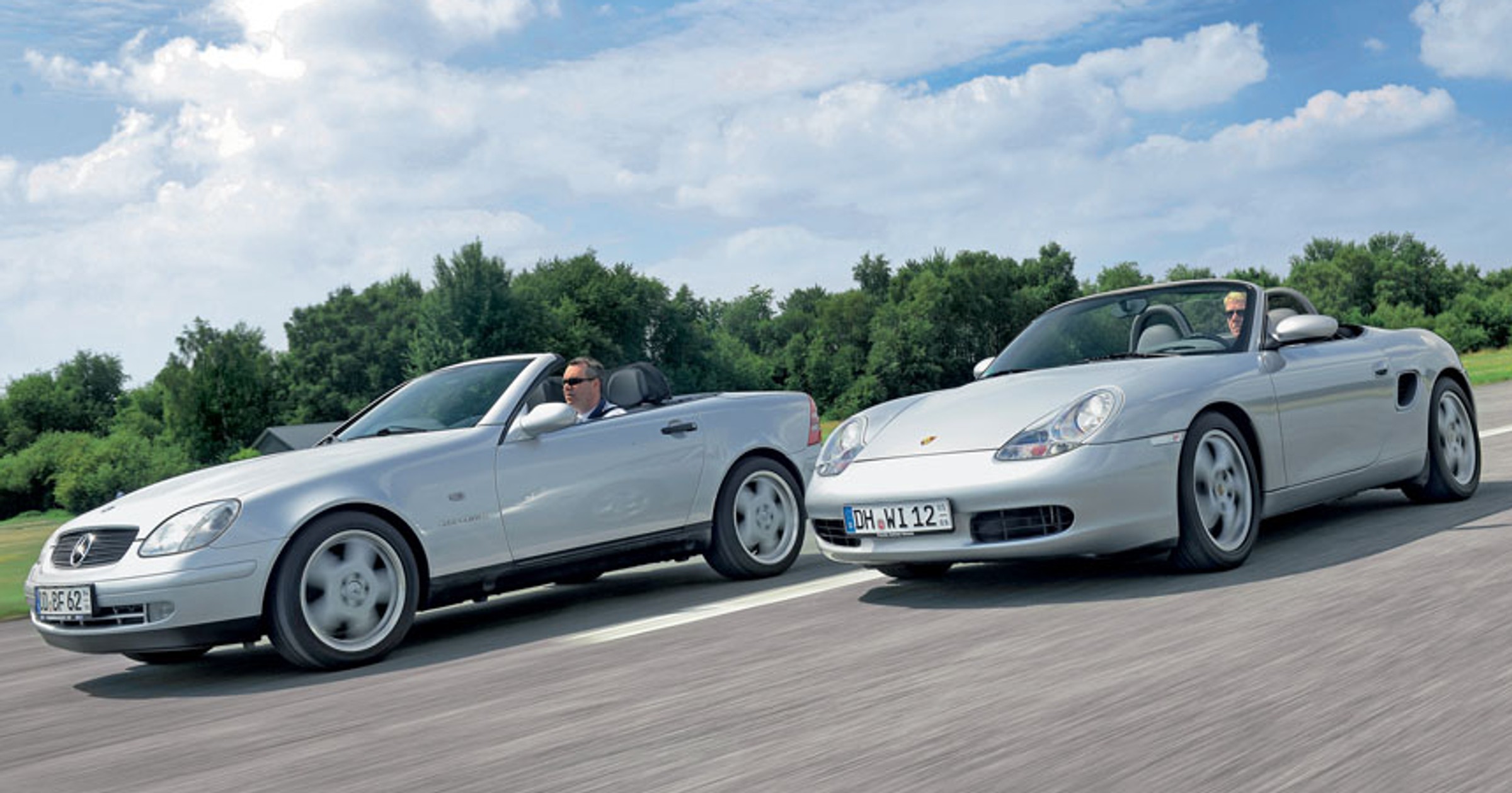 Mercedes SLK kontra Porsche Boxster - hełm czy może kaptur