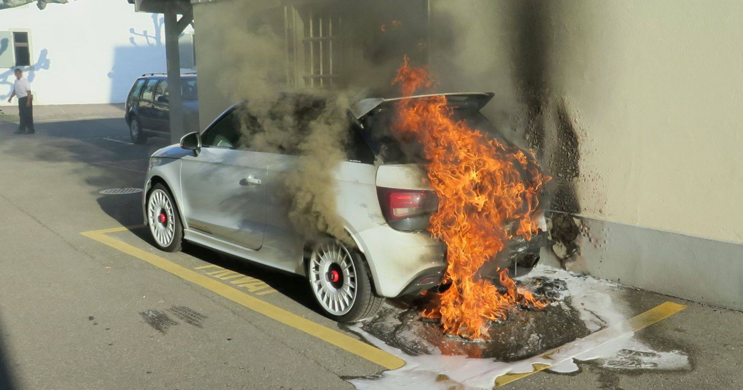Niespotykane Audi A1 Quattro doszczętnie spłonęło