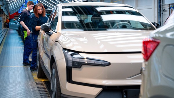 Produkcja Volvo EX30 w Gandawie
