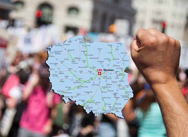 Dziś ogólnopolski protest przeciwko projektom CPK. Będą utrudnienia na drogach