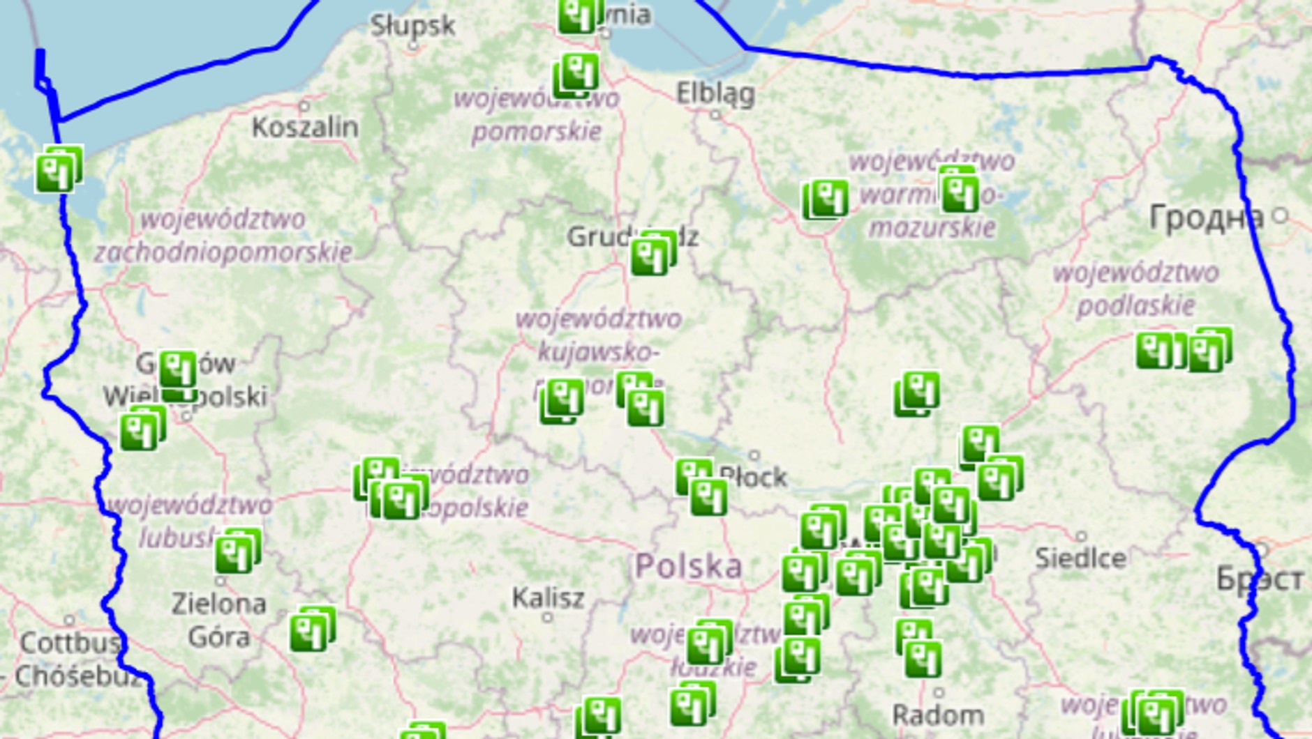 W tych miejscach znajduje się odcinkowy pomiar prędkości (OPP)