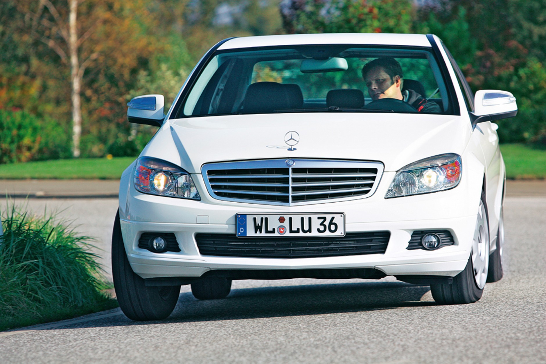 Mercedes C 180 Kompressor - Biały Mercedes zjeżdża do boksu (Test długodystansowy)