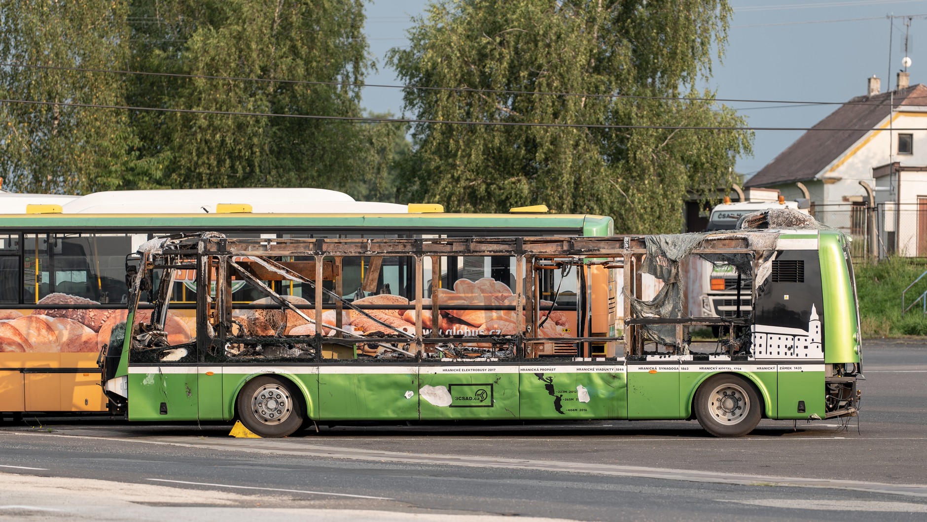 Spalony autobus (Czechy, 2019 r.)