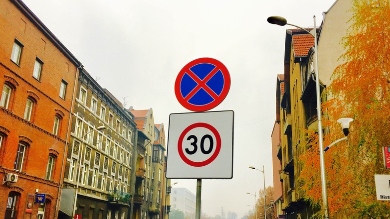 Strefa Tempo 30 Bogucicka Katowice Fot. T. Cybulski