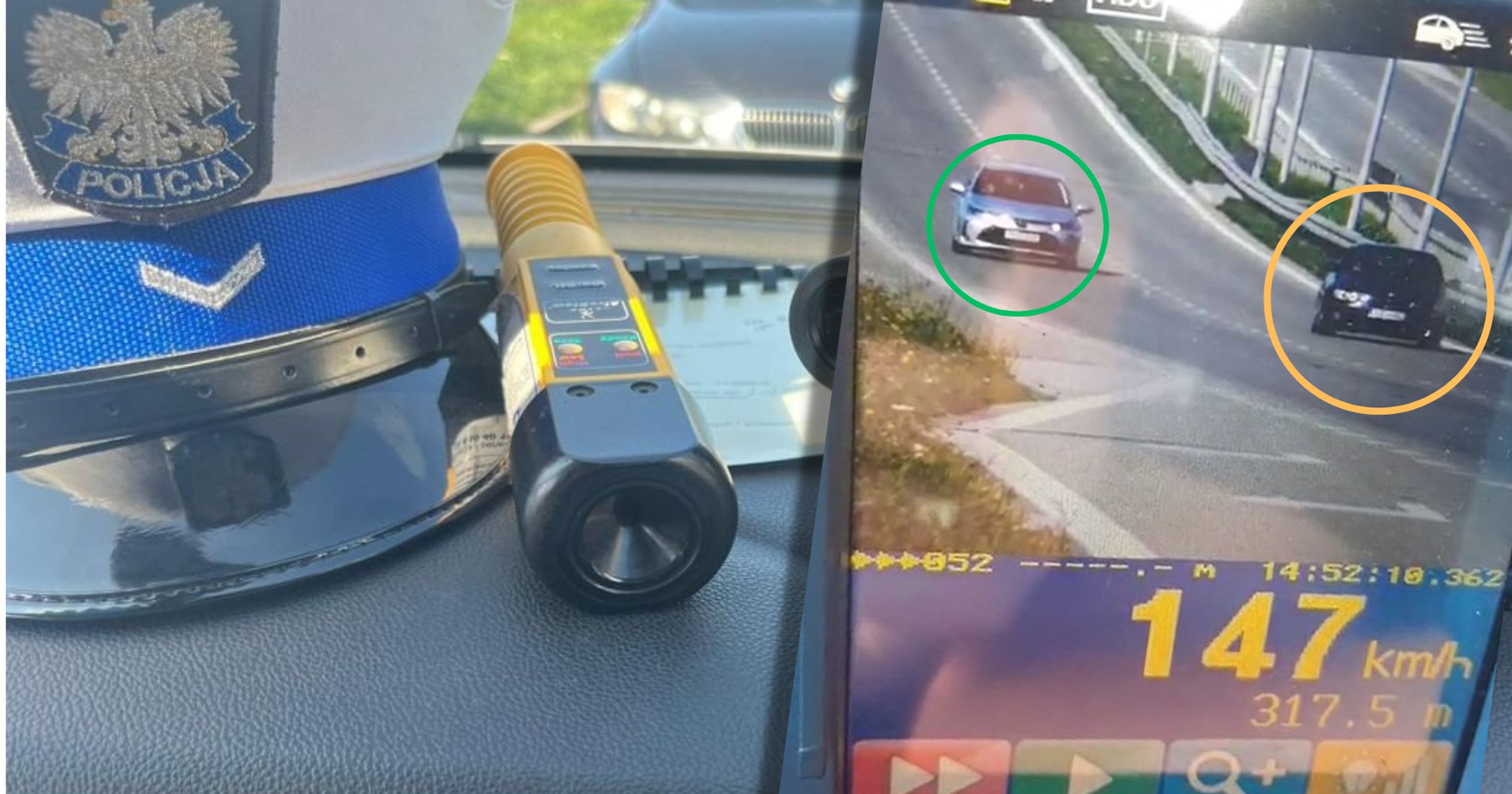 Kierowcy Toyoty i BMW urządzili nielegalny "pojedynek"