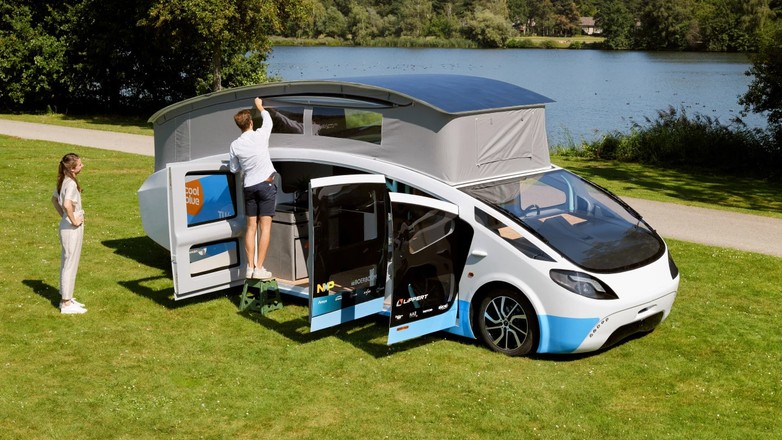 Kamper solarny Stella Vita przygotowany przez studentów z Holandii