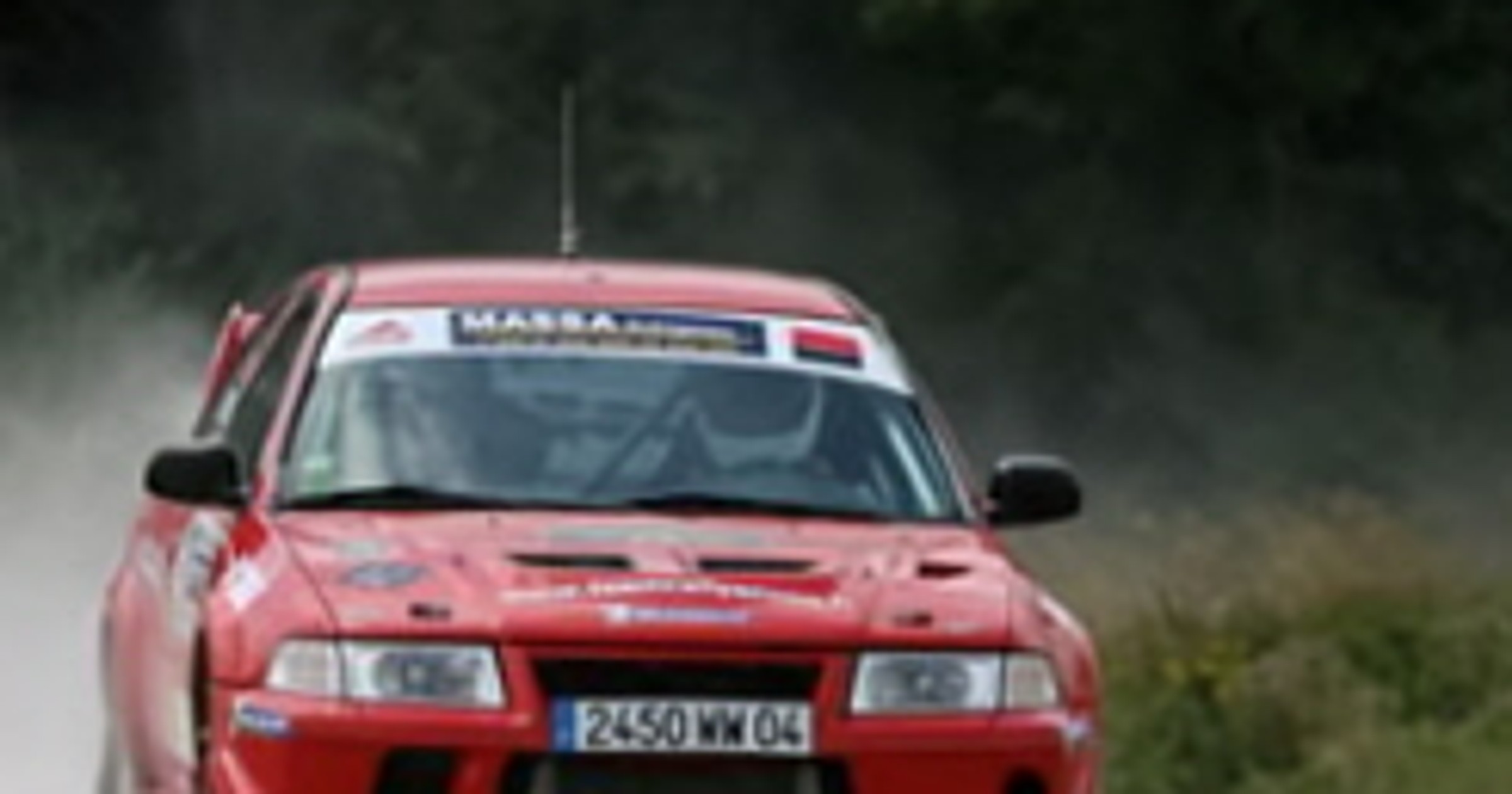 Bryan Bouffier i Xavier Panseri na podium w Rallye Terre de Vaucluse