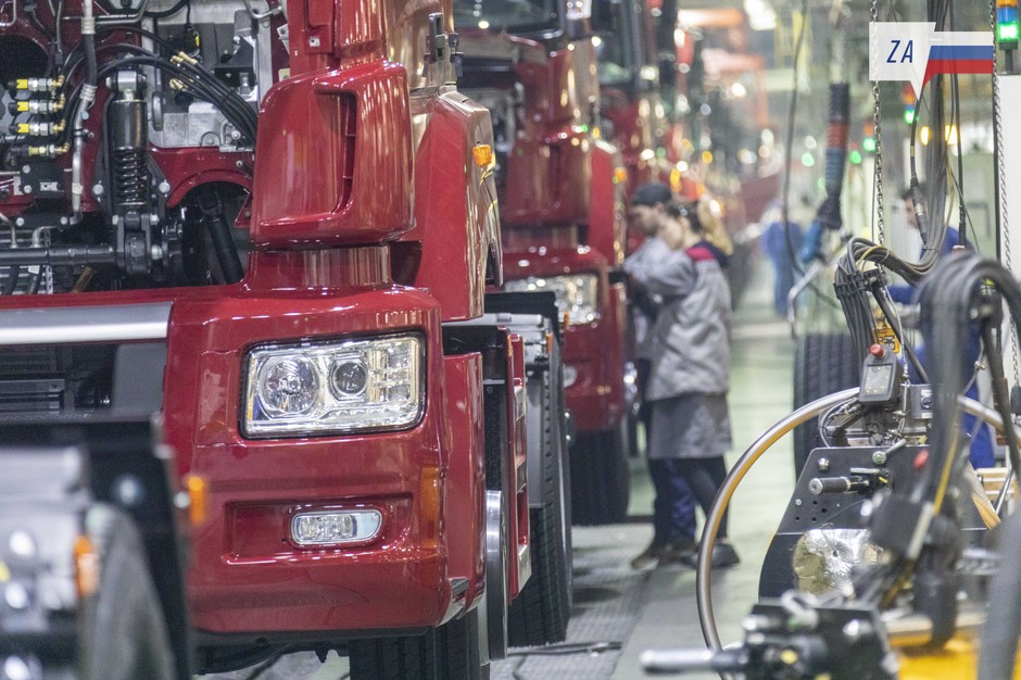 Produkcja w zakładach Kamaz