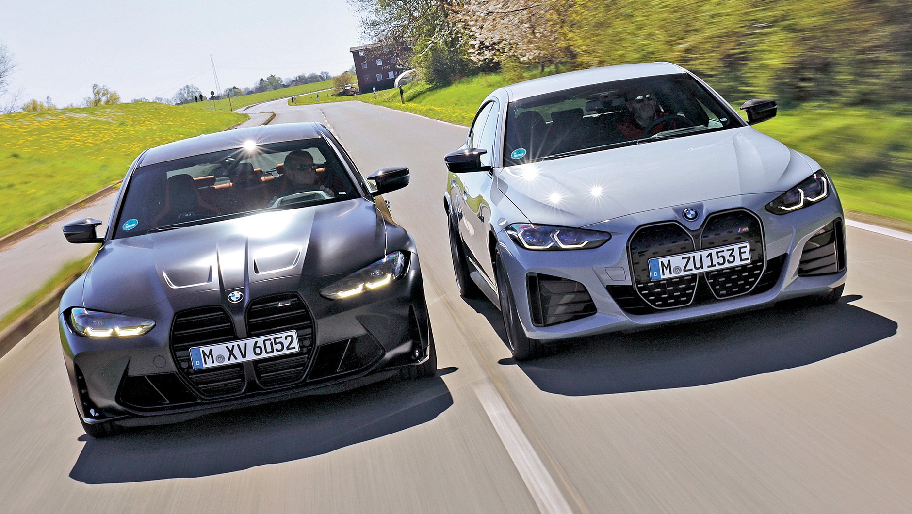 BMW i4 M50 kontra BMW M3 Competition xDrive