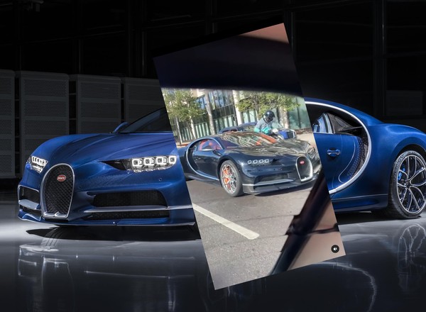 "Gang" na skuterach napadł na kierowcę Bugatti Chirona. Z młotkiem! [WIDEO]