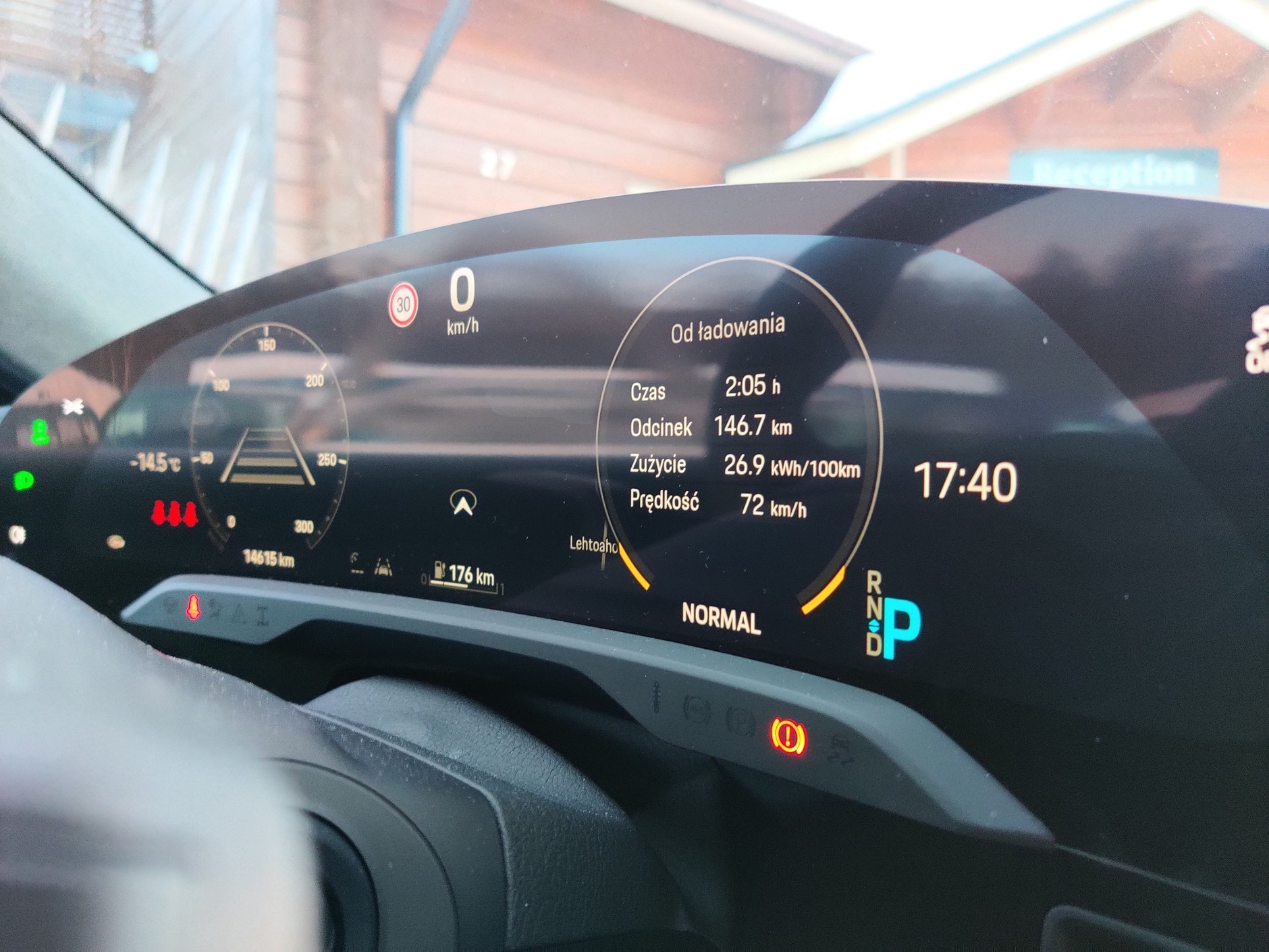 Wyniki pomiarów jazdy autem elektrycznym w Finlandii