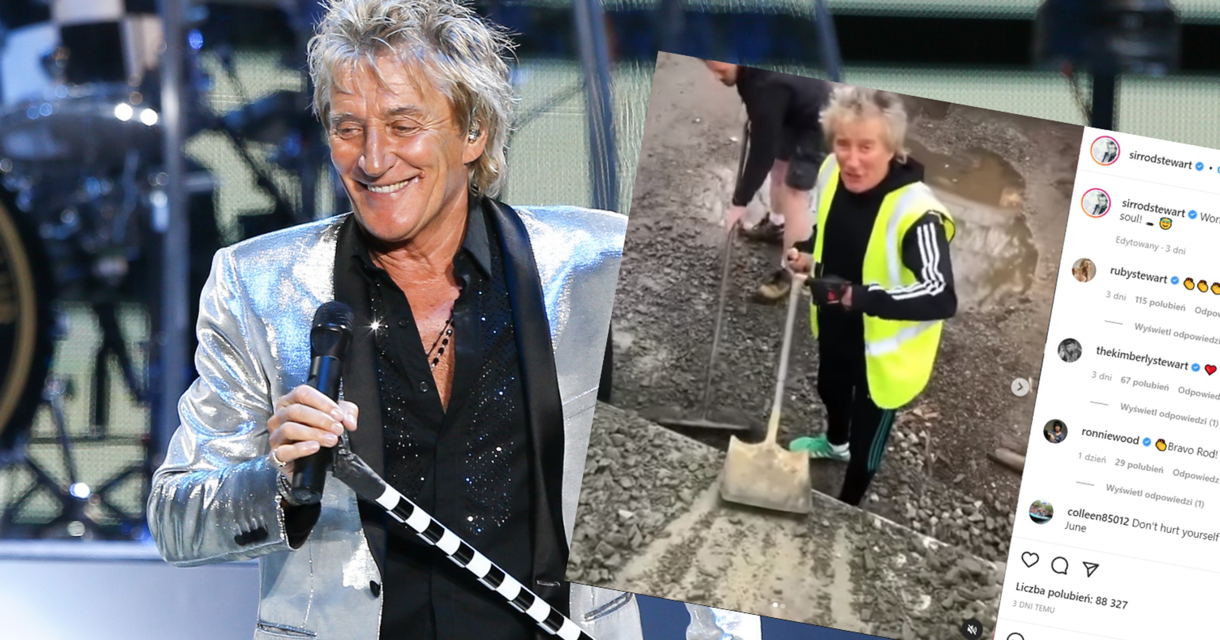 Rod Stewart musiał wziąć sprawy w swoje ręce (instagram.com/sirrodstewart)