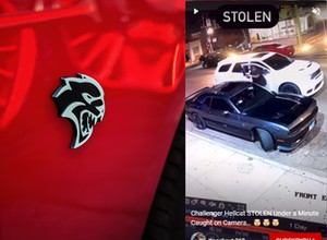 Złodzieje znaleźli nietypowy sposób na kradzież Dodge'a Challengera Hellcat [WIDEO]
