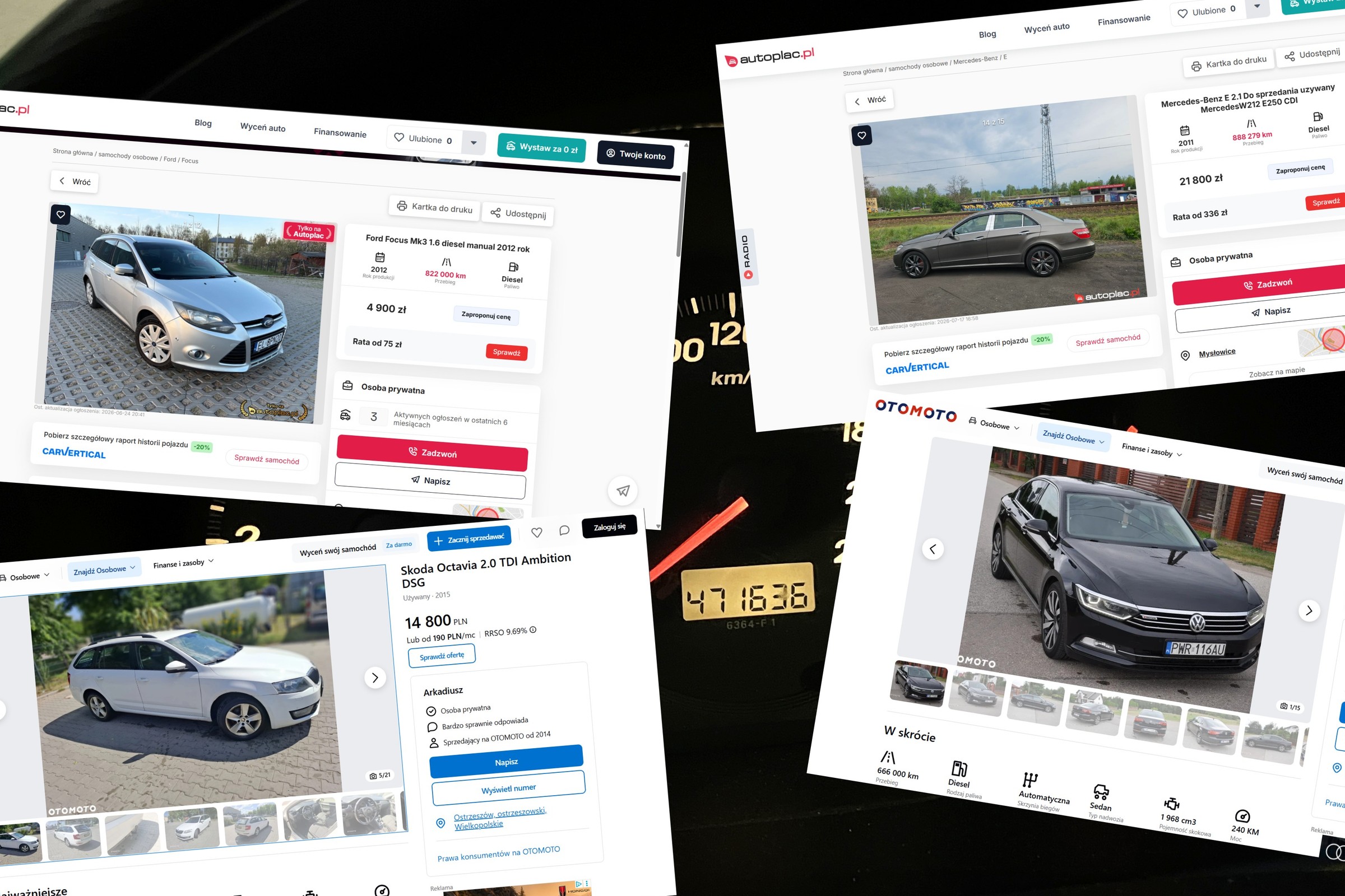 Rekordowe przebiegi z ogłoszeń. Te auta mają prawie 900 tys. km i jeżdżą