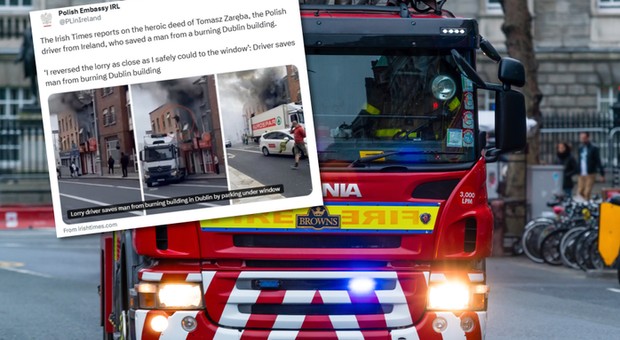Heroiczny czyn Polaka. Irlandzkie media: "bohaterski kierowca ciężarówki"