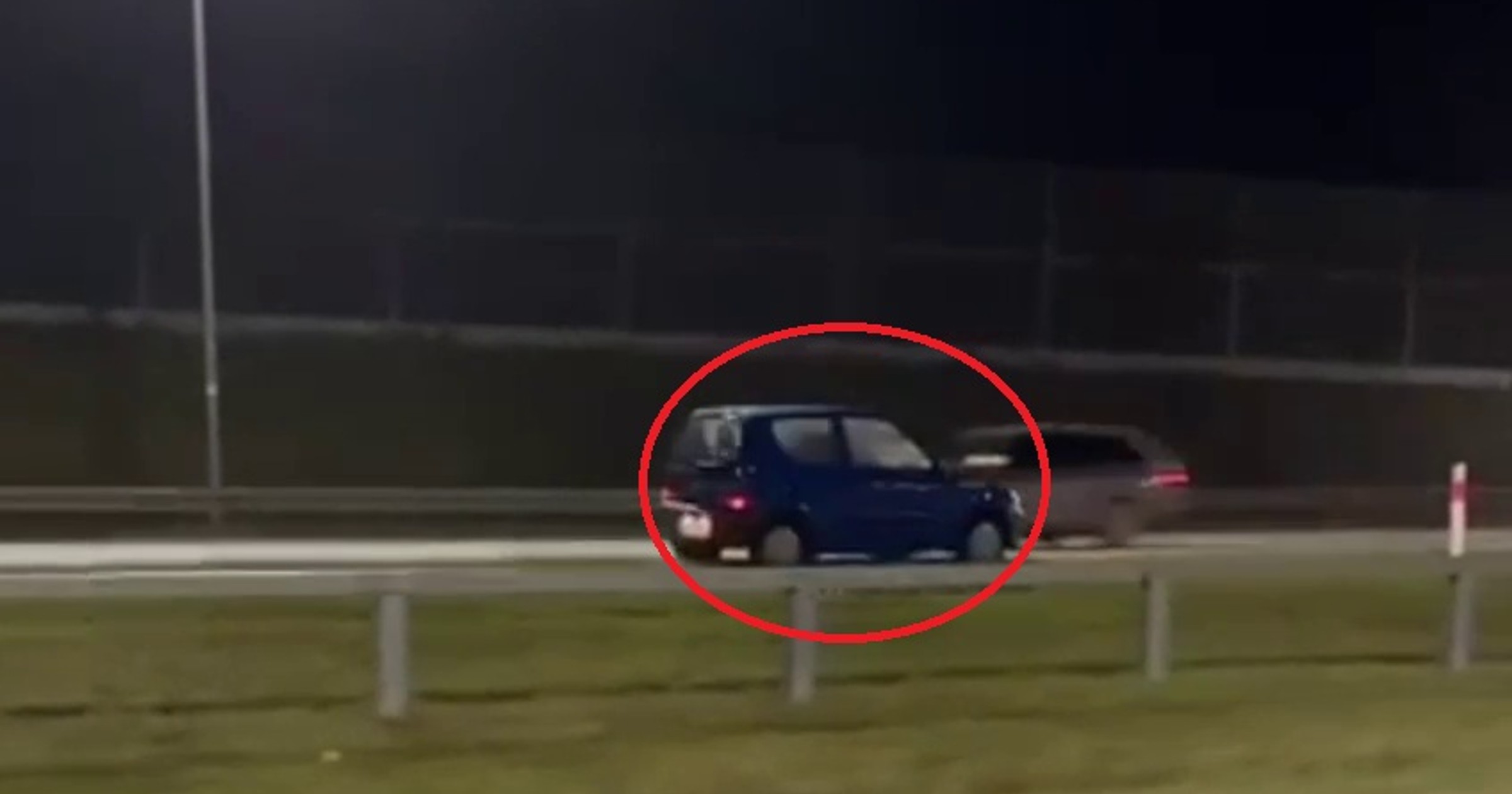 70 km drogą ekspresową S7 "pod prąd"