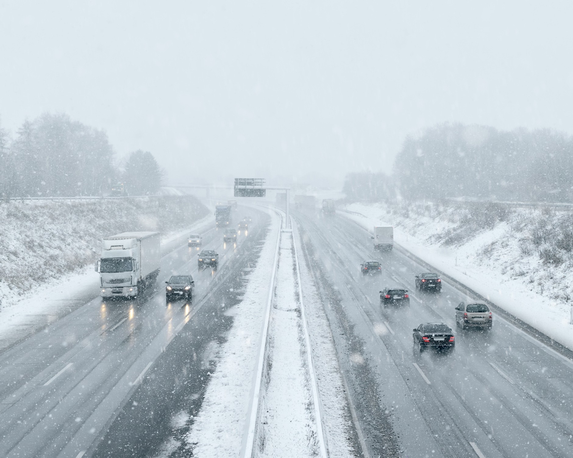 Autostrada zimą
