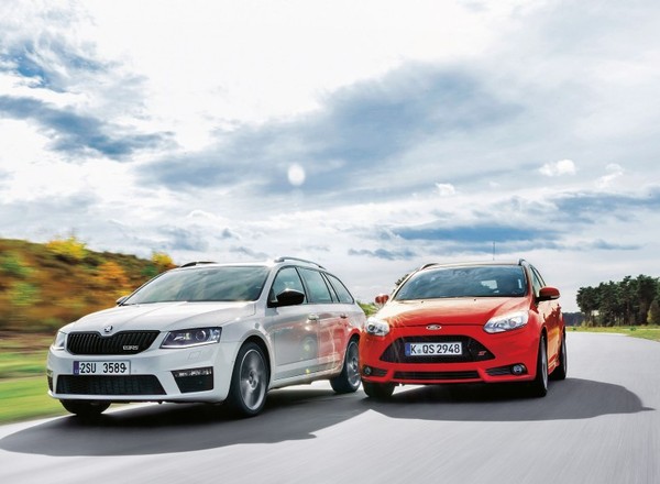 Ford Focus ST kontra Skoda Octavia RS: turborakiety  w rodzinnym  kamuflażu