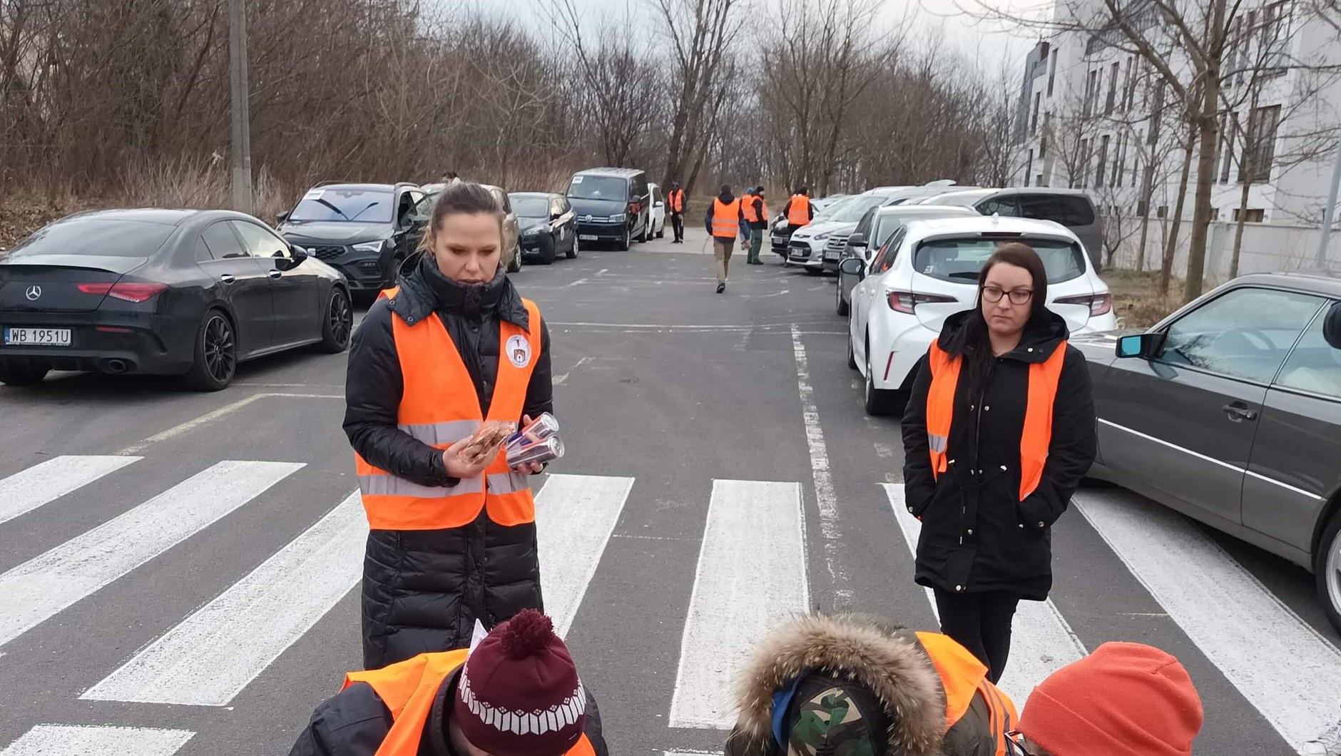 Pomoc na granicy polsko-ukraińskiej.