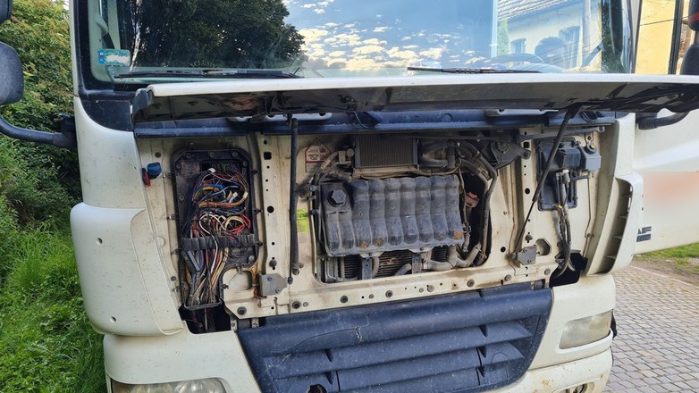 Usterki TIR-a wykazane przez WITD