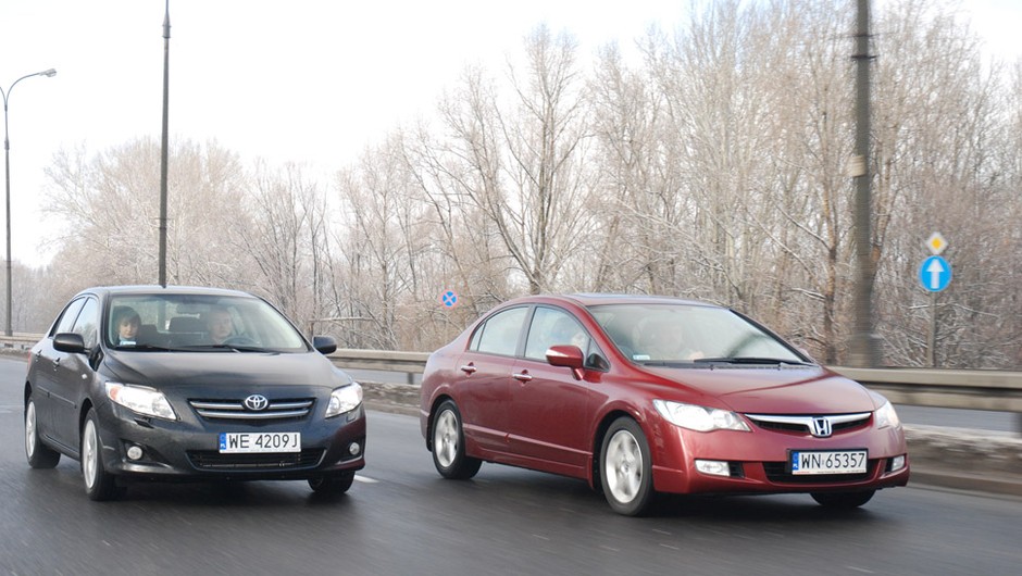 Honda Civic kontra Toyota Corolla: pojedynek używanych rodzinnych sedanów