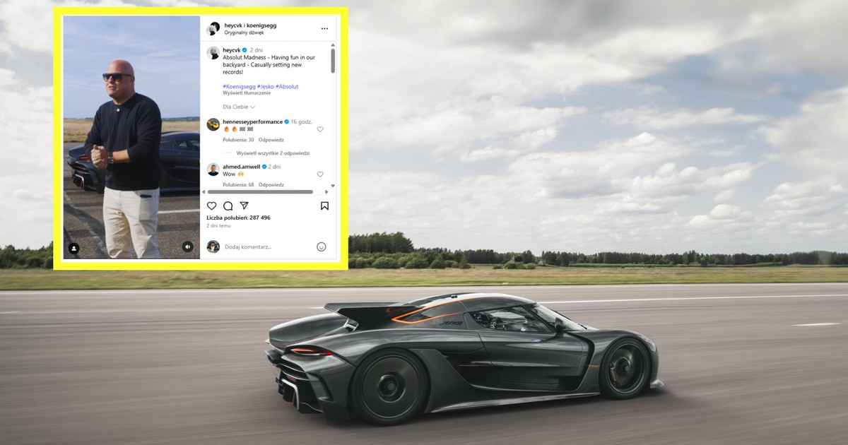 Koenigsegg Jesko z kolejnym rekordem