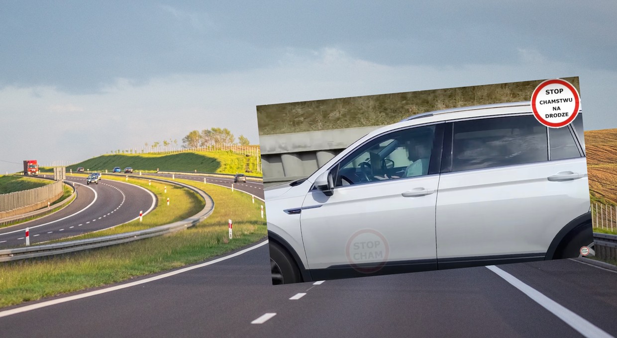 Przyłapali go na skandalicznym zachowaniu za kierownicą. "No, bawi się dalej. Widać"