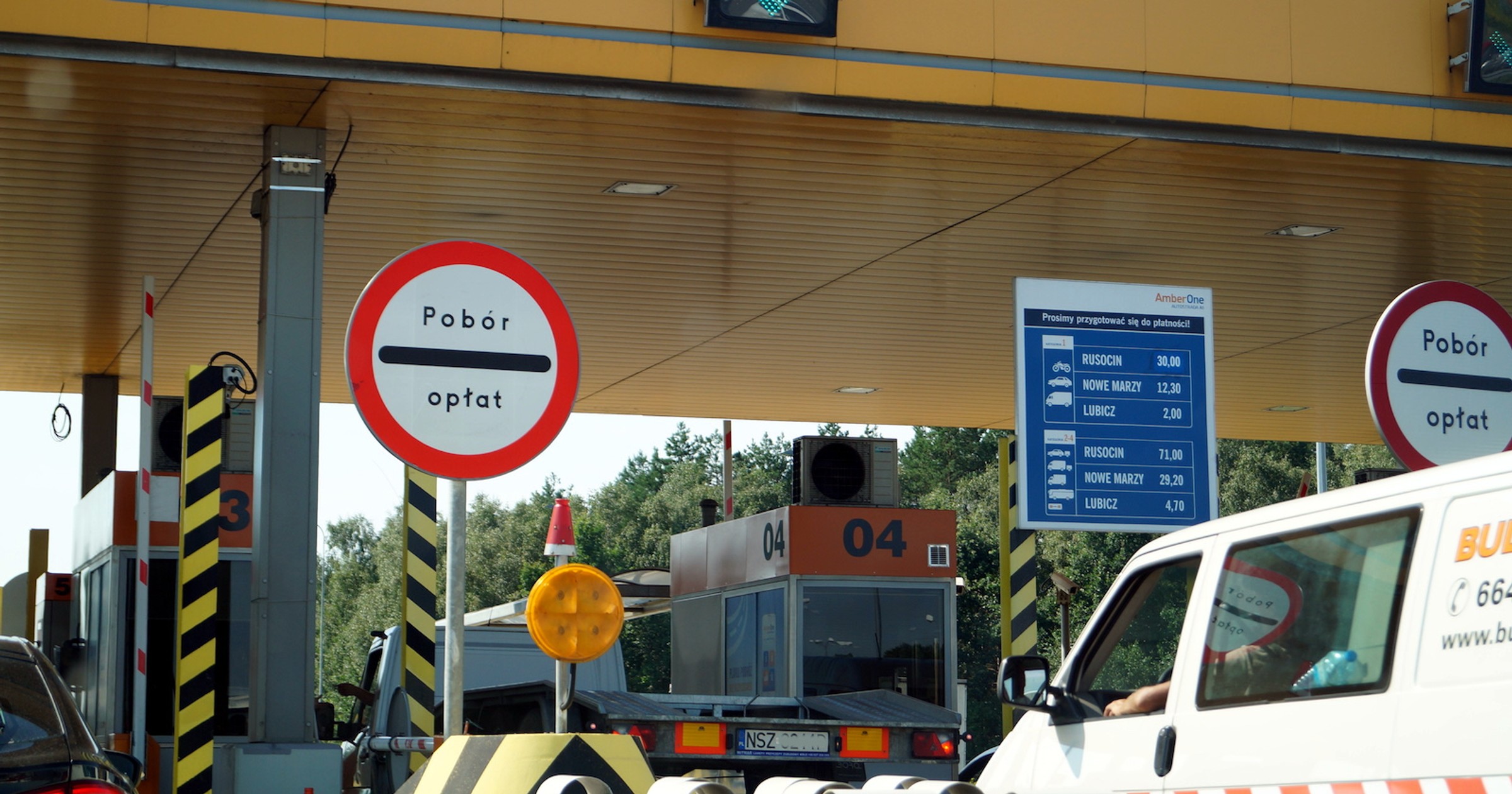 Bramki poboru opłat na autostradzie