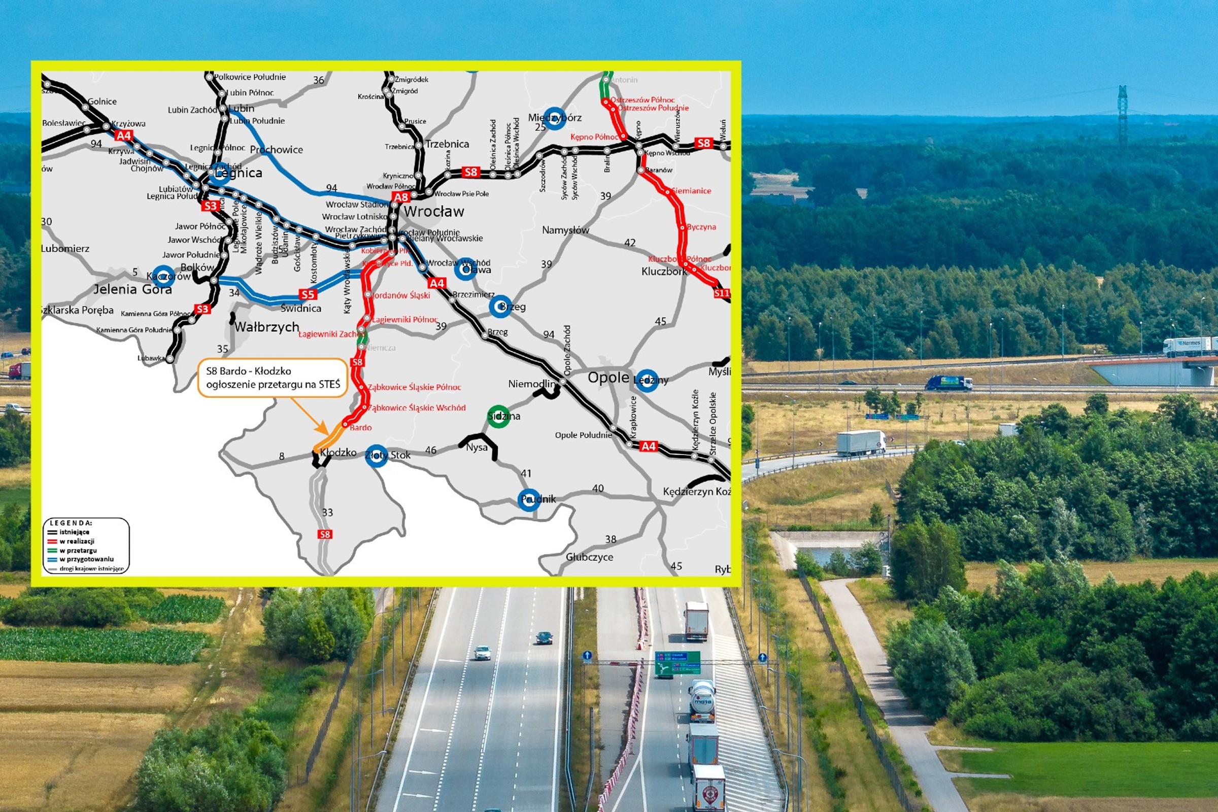 Droga S8 zmierza do Czech. Ważne wieści z kolejnego odcinka. "Możliwy wariant tunelowy"