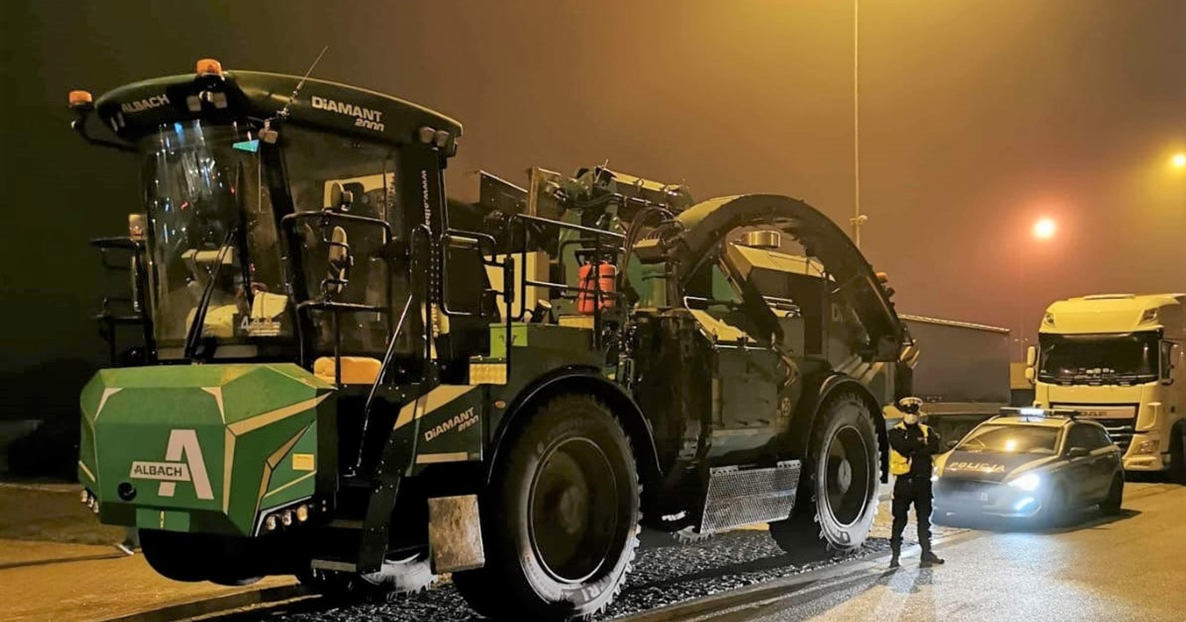 Taki stalowy drwal jechał autostradą A1