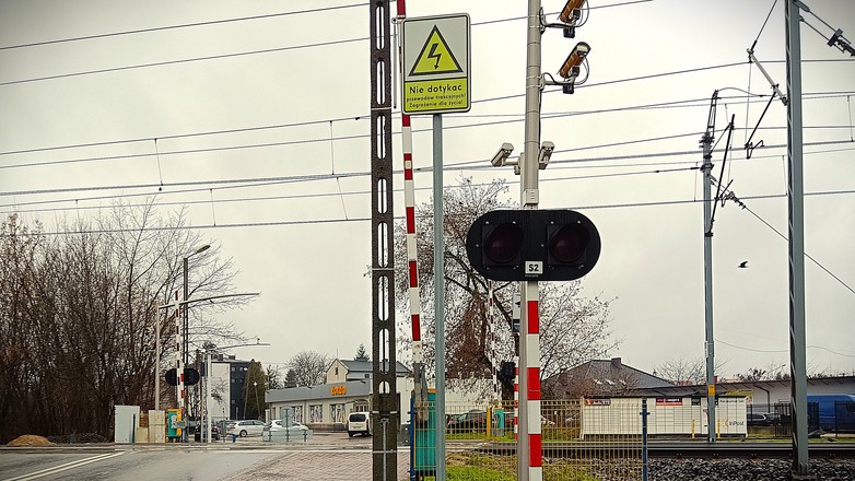 System "Red Light" na przejeździe kolejowym w Radomsku