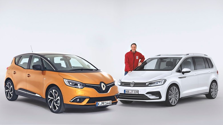 Renault Scenic kontra Volkswagen Touran - dwa pomysły na vana