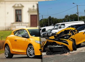 Wypadek w Krakowie. Pasażerowie nie mieli prawa być w aucie