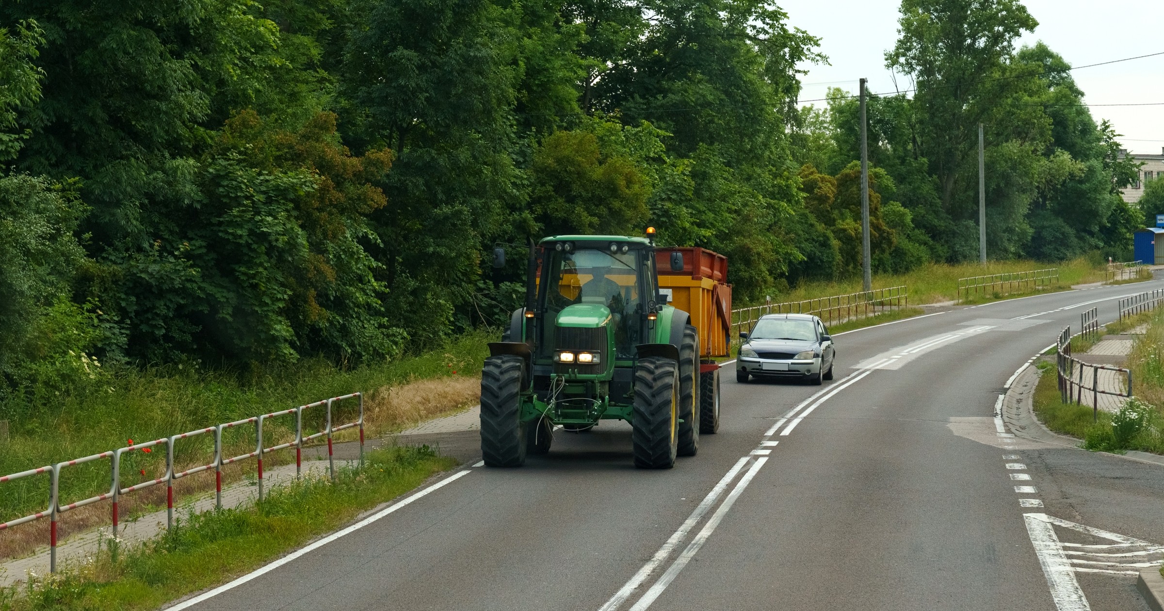 Traktor na drodze publicznej