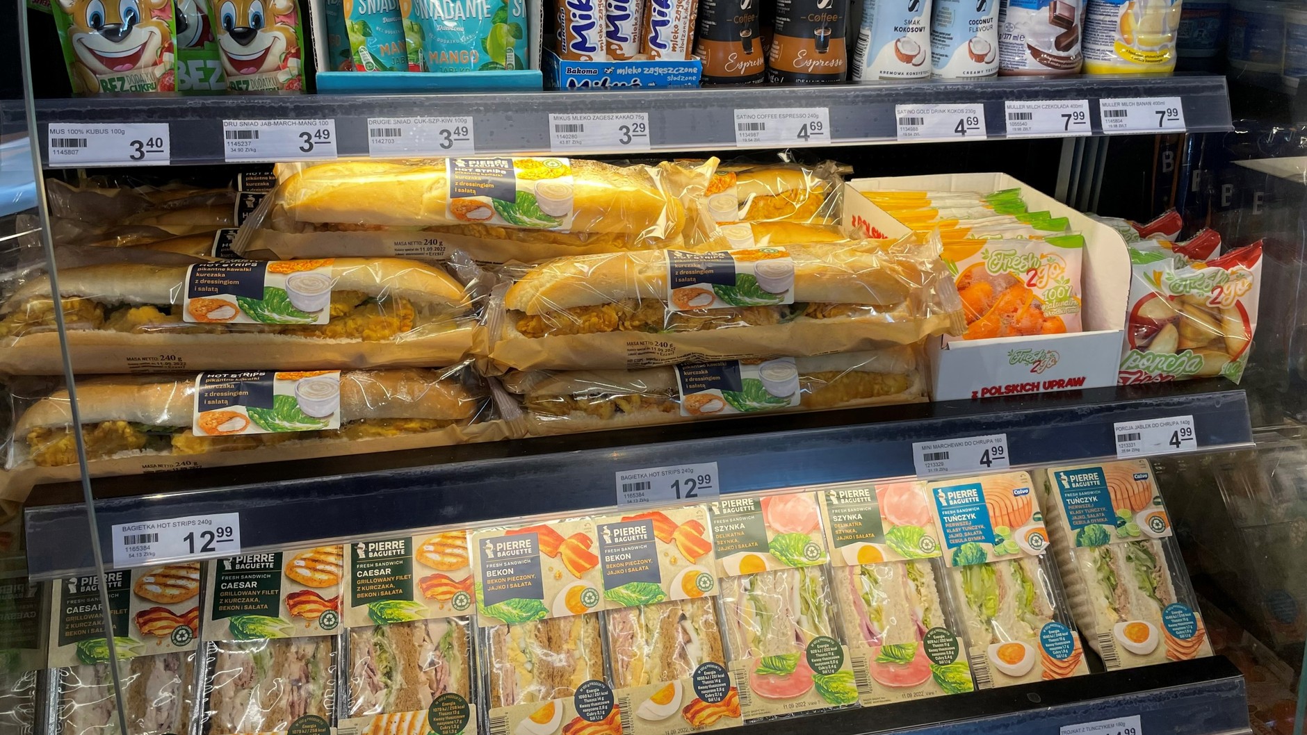 Kanapki na stacji Circle K