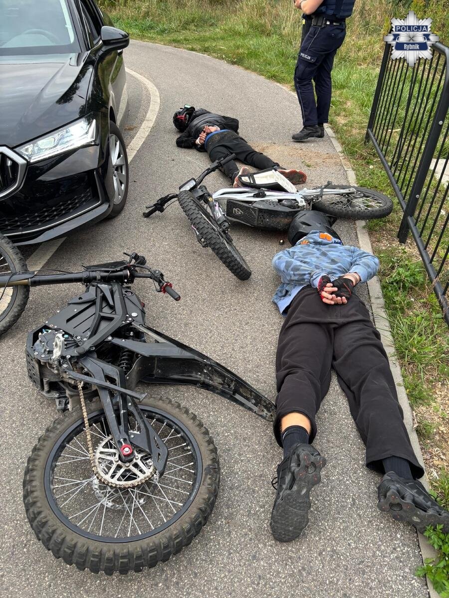 Tak kończy się ucieczka przed policją w wykonaniu młodych "surroniarzy"