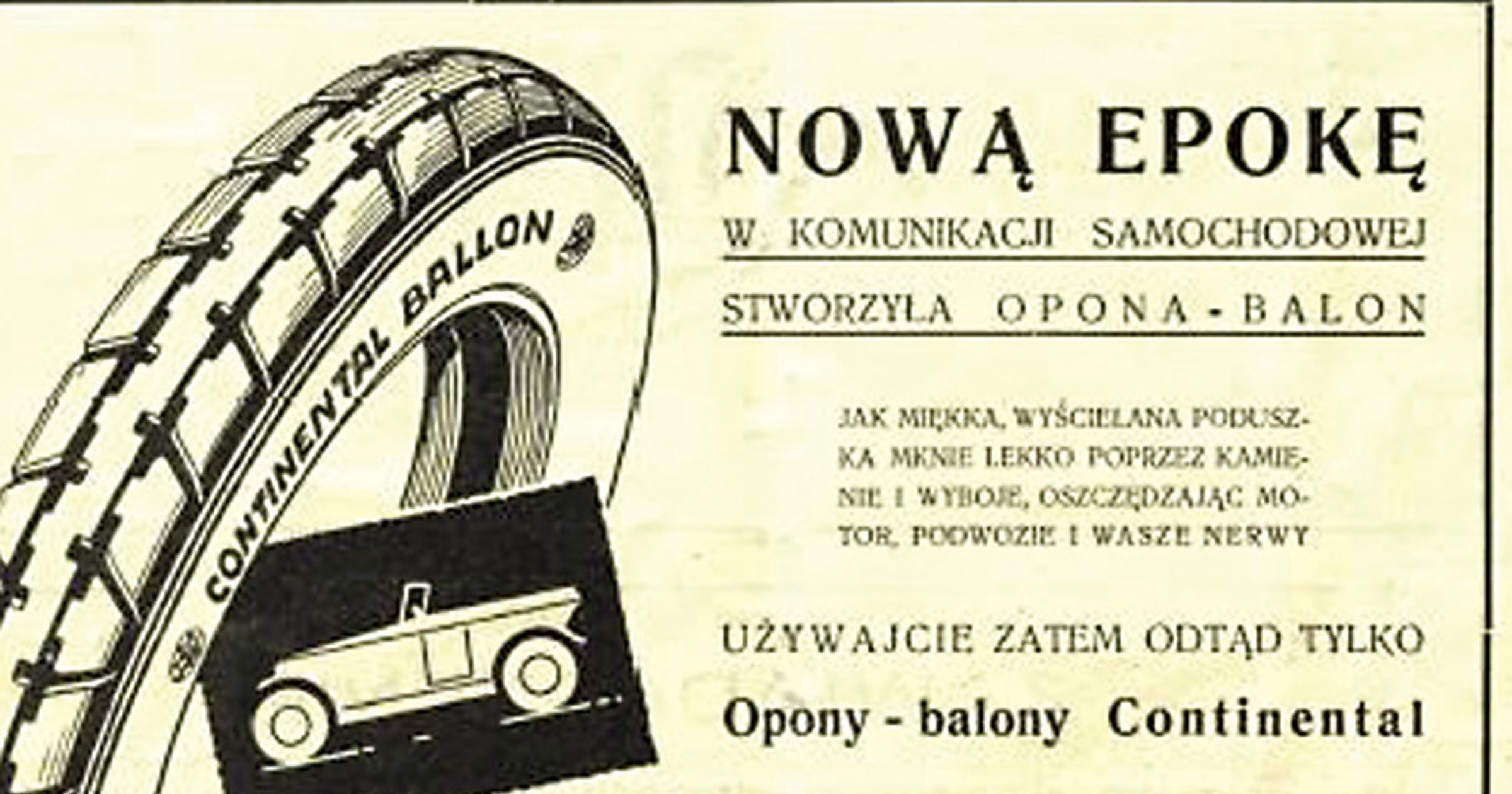 Continental: te opony znamy od 100 lat