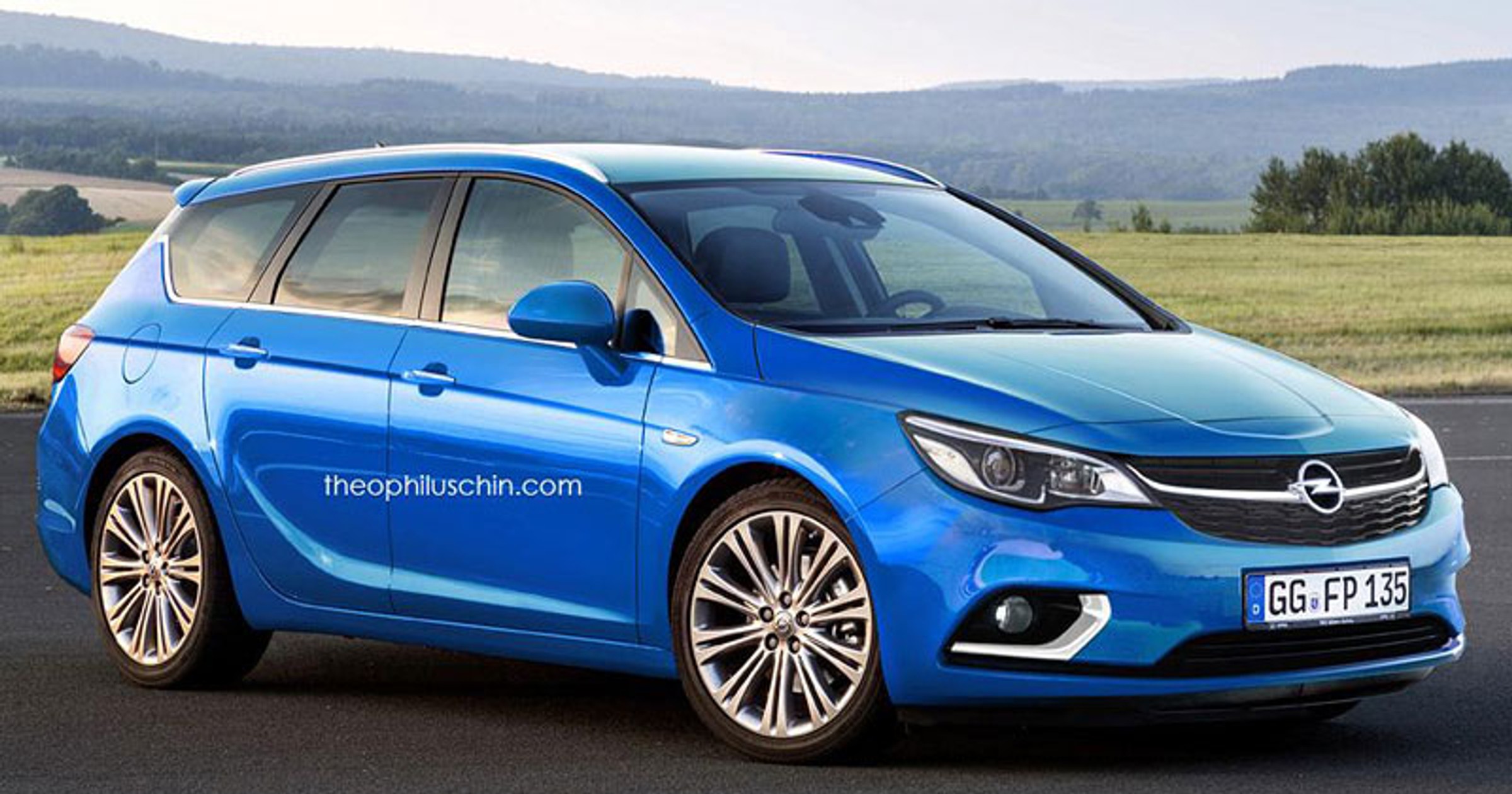 Opel Astra - wizualizacja