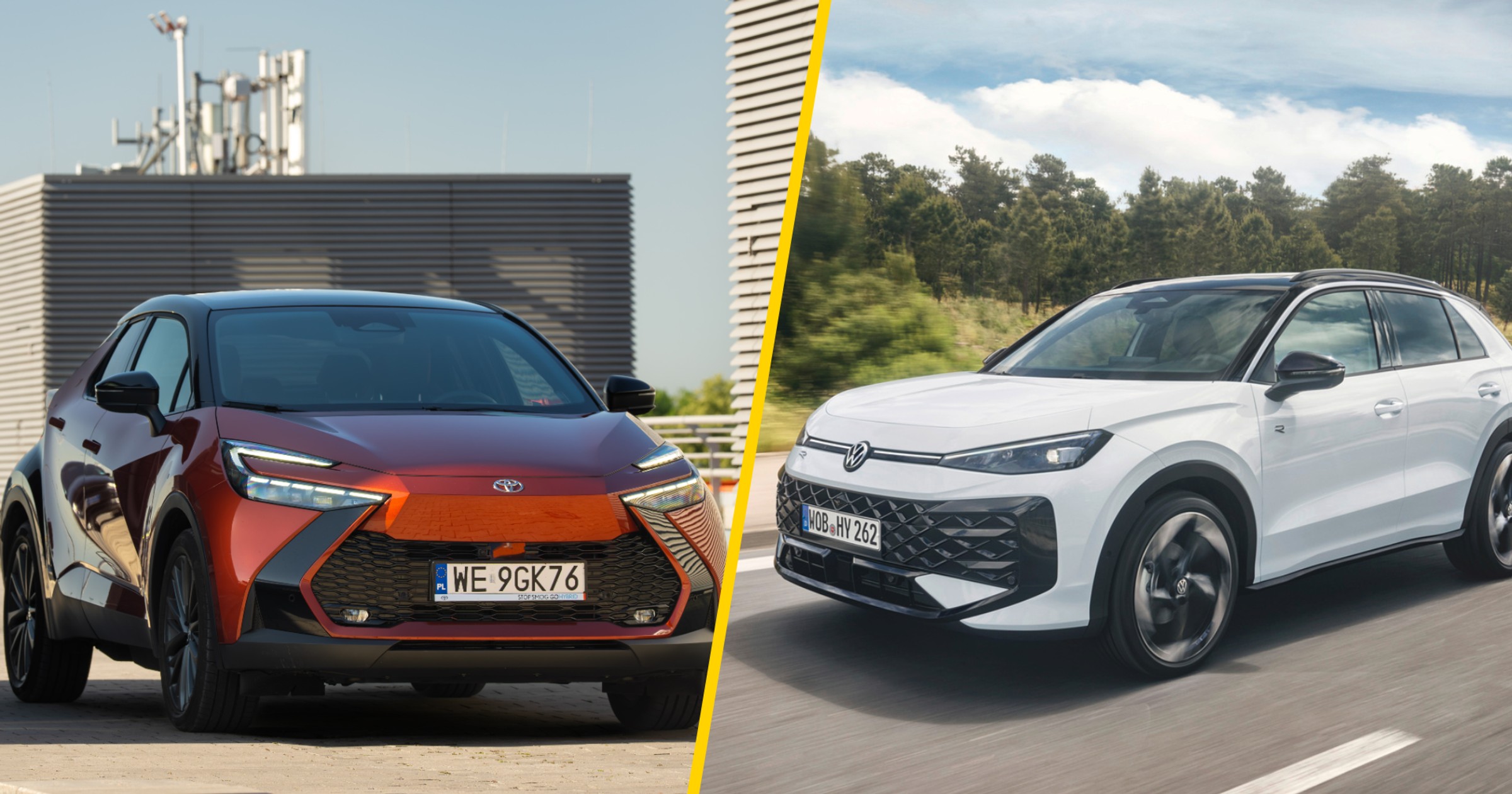 Toyota C-HR i VW T-Roc