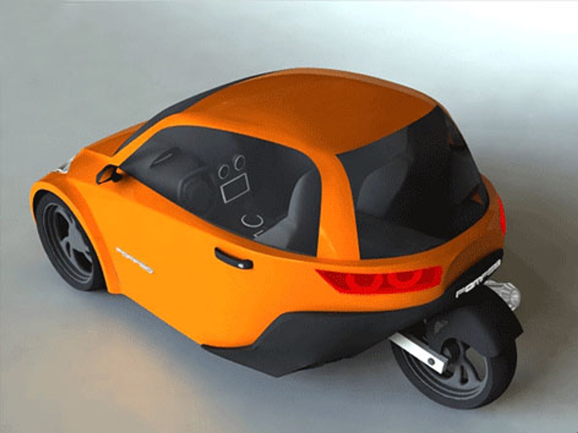 Pompéo: oszczędny miejski trójkołowiec (wideo)