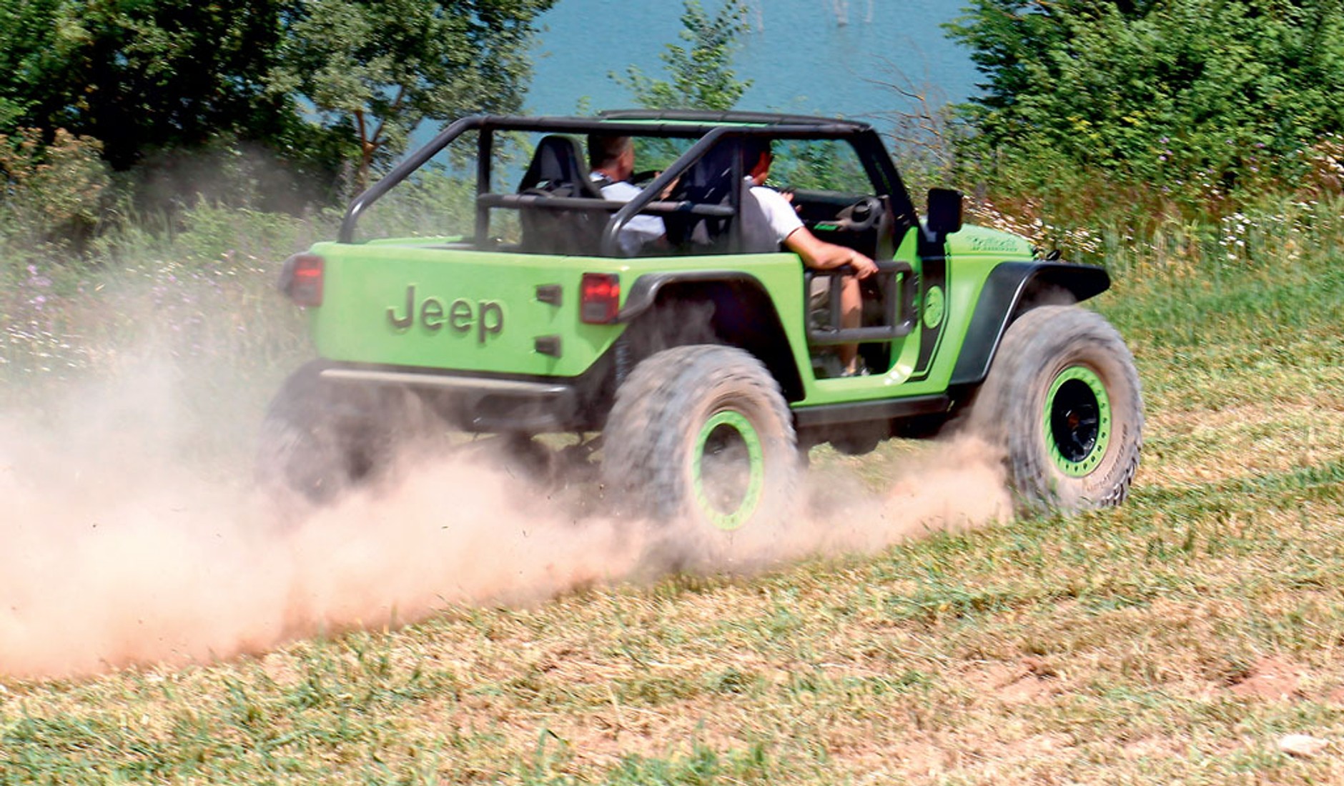 Jeep Wrangler Trailcat - driftowóz na spędem 4x4