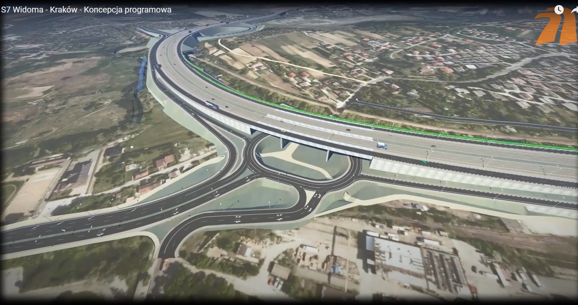 Węzeł Kraków Mistrzejowice wizualizacja 3