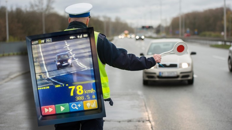 Kierowca jechał bez uprawnień, przeglądu i pod wpływem. Zatrzymano go za przekroczenie prędkości