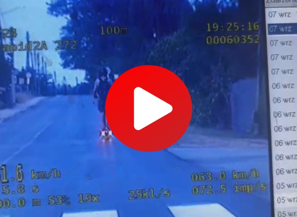Policjanci zatrzymali go, bo przekroczył prędkość. Pędził hulajnogą elektryczną